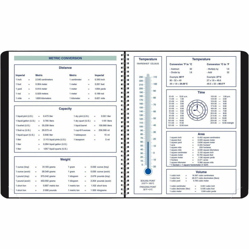 Blueline Plan and Link 16-Month Monthly Planner, September - December, 7 1/4" x 9 1/4" Sheet Size (REDC120081T) Each