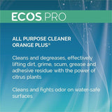 ECOS PRO Orange Plus All-Purpose Cleaner & Degreaser, Ready-To-Use, Spray, 32 fl oz, Citrus Scent, 6/Carton (EOPPL97066) Case of 6