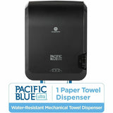 Pacific Blue Ultra High Cap Touchless Towel Dispenser, 1150 ft Roll Diameter, 16" x 12.9" x 8.9", Black (GPC59594) Each