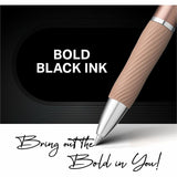 Sharpie S-Gel Pen, Black Ink, Rose Gold Metal Barrel, 0.7 mm Pen Point, Retractable, Gel-based, Writing, 2/Pack (SAN2194742) Pack of 2