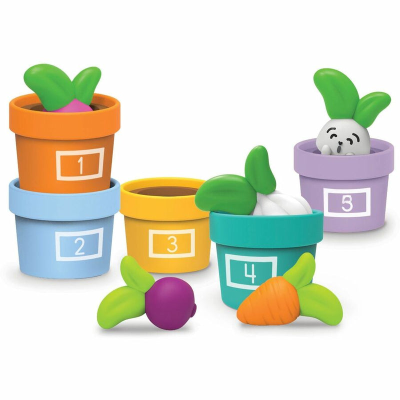 Learning Resources Hide and Seek Vegetable Garden, Theme/Subject: Fun, Learning, Skill Learning: Gardening, Memory, Counting, Critical Thinking, Color, 18 Month & Up, 10 Pieces, Multi (LRNLER3604) Each