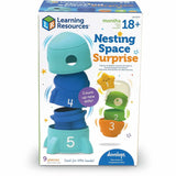 Learning Resources Nesting Space Surprise, Theme/Subject: Fun, Skill Learning: Number Recognition, Alien, Stars, Fine Motor, Counting, Imagination, Exploration, Space, 9 Pieces, 18 Months & Up (LRNLER6377) Each