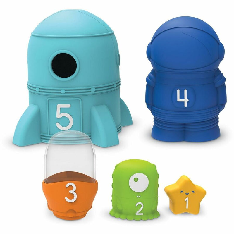 Learning Resources Nesting Space Surprise, Theme/Subject: Fun, Skill Learning: Number Recognition, Alien, Stars, Fine Motor, Counting, Imagination, Exploration, Space, 9 Pieces, 18 Months & Up (LRNLER6377) Each