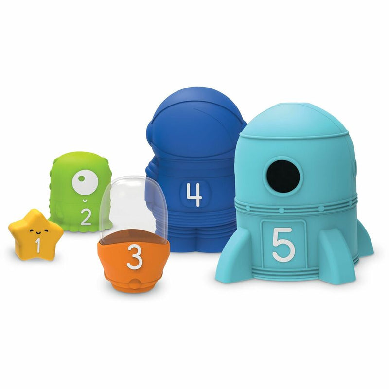 Learning Resources Nesting Space Surprise, Theme/Subject: Fun, Skill Learning: Number Recognition, Alien, Stars, Fine Motor, Counting, Imagination, Exploration, Space, 9 Pieces, 18 Months & Up (LRNLER6377) Each