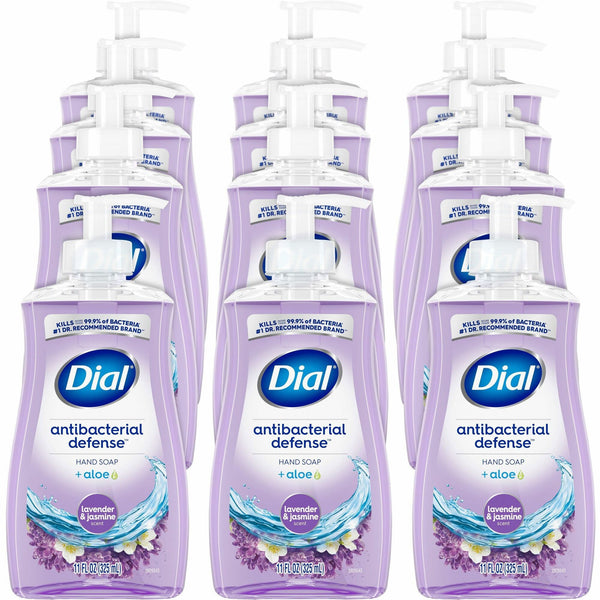 Dial Antibacterial Defense Liquid Hand Soap, 11 fl oz, 12/Carton (DIA20934CT) Case of 12