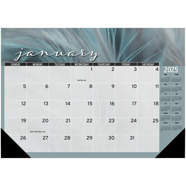 House of Doolittle Recycled Macro View Desk Pad, Desk, 12 Month, January 2025, December 2025, 18 1/2" x 13" Sheet Size (HOD1486) Each