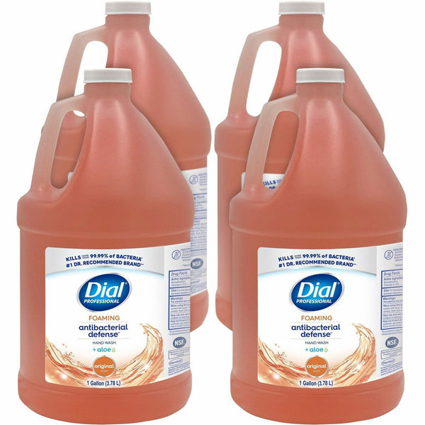 Dial Antibacterial Defense Foaming Handwash, 1 gal, Bottle Dispenser, 4/Carton (DIA35452CT) Case of 4