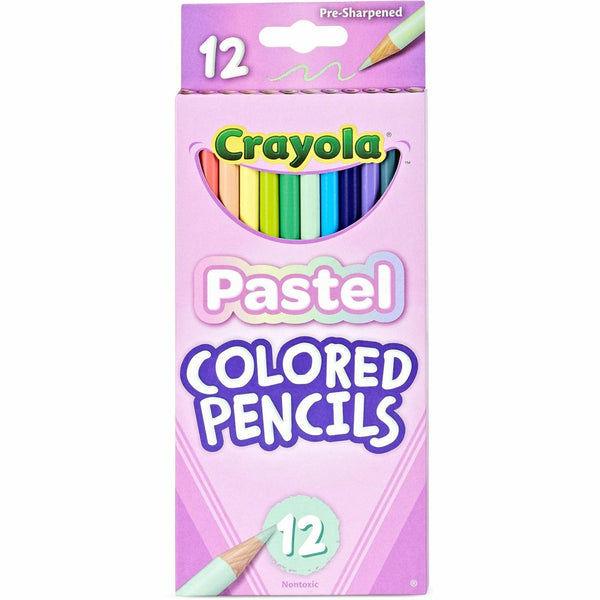 Crayola Presharpened Colored Pencils, 3.3 mm, Assorted Color, Slate Lead, 12 Each (CYO682030) Each