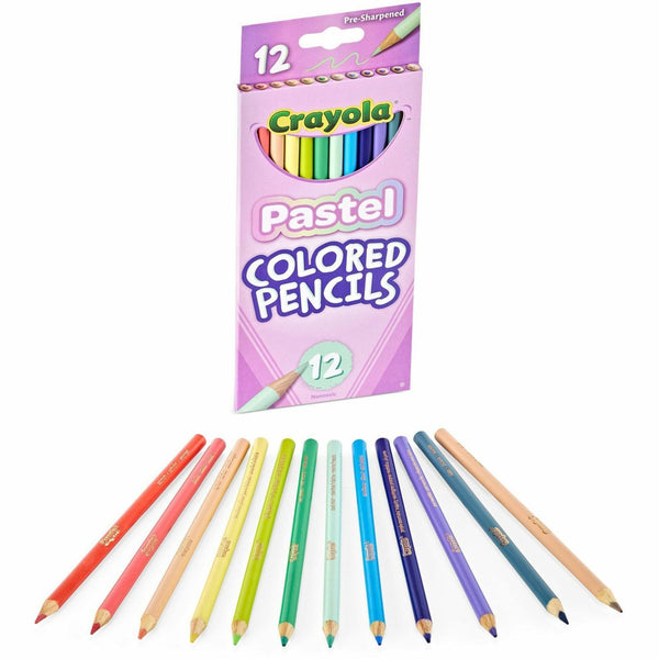 Crayola Presharpened Colored Pencils, 3.3 mm, Assorted Color, Slate Lead, 12 Each (CYO682030) Each