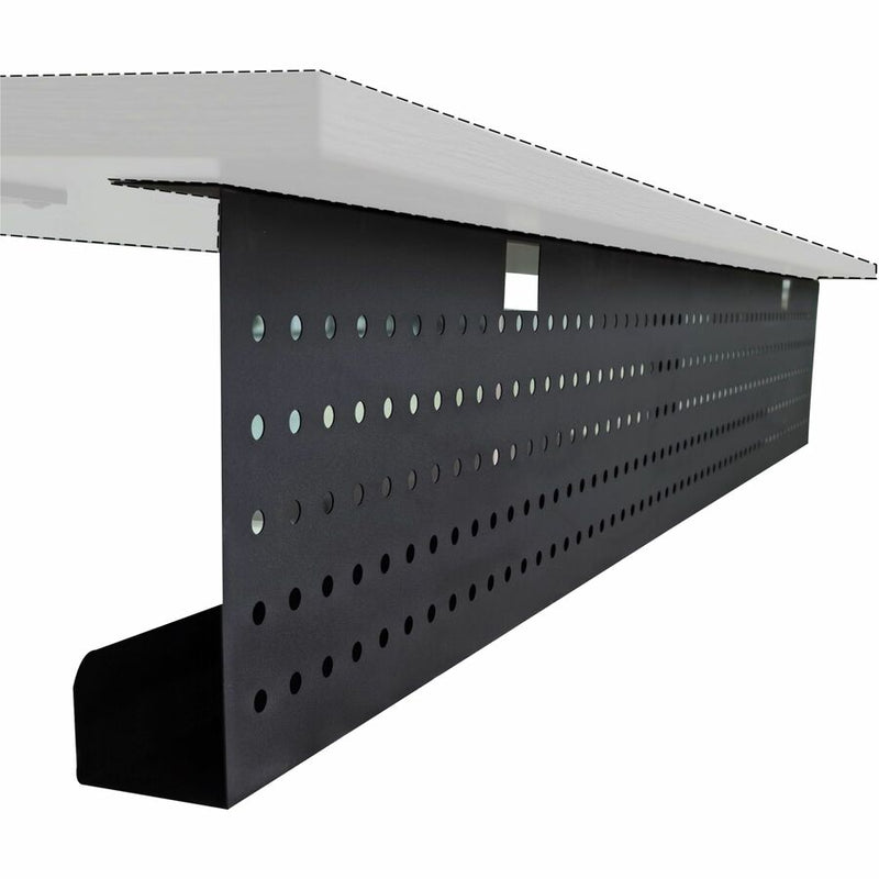 Lorell Invent Training Table Components, 54" Width x 3" Depth x 10" Height x 39.37 mil Thickness, Steel, Black (LLR60813) Each