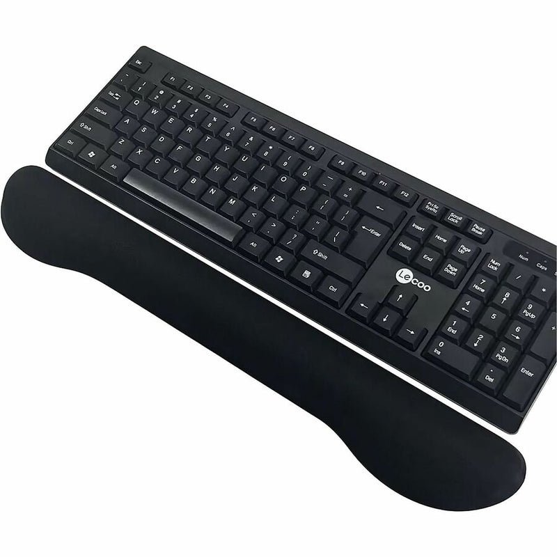 Compucessory Fabric-covered Gel Wrist Rest, 0.80" x 18.50" x 2.80" Dimension, Black (CCS23728) Each