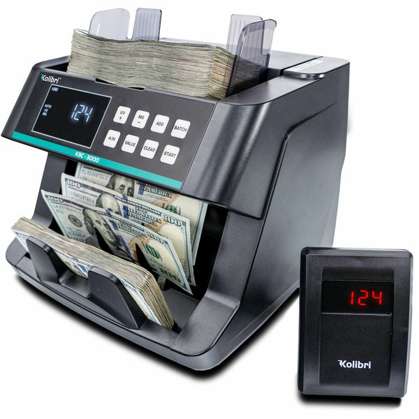 Cassida Kolibri Top-Loading Bill Counter, Counts 200 bills/min, Gray (CDAKBC3000) Each