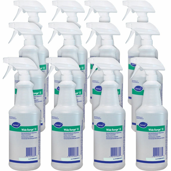 Diversey Spray Bottle, Disinfectant, 12/Carton, Clear (DVOD100863672CT) Case of 12