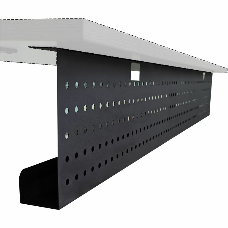 Lorell Invent Training Table Components, 66" Width x 3" Depth x 10" Height x 39.37 mil Thickness, Steel, Black (LLR60815) Each