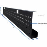 Lorell Invent Training Table Components, 66" Width x 3" Depth x 10" Height x 39.37 mil Thickness, Steel, Black (LLR60815) Each