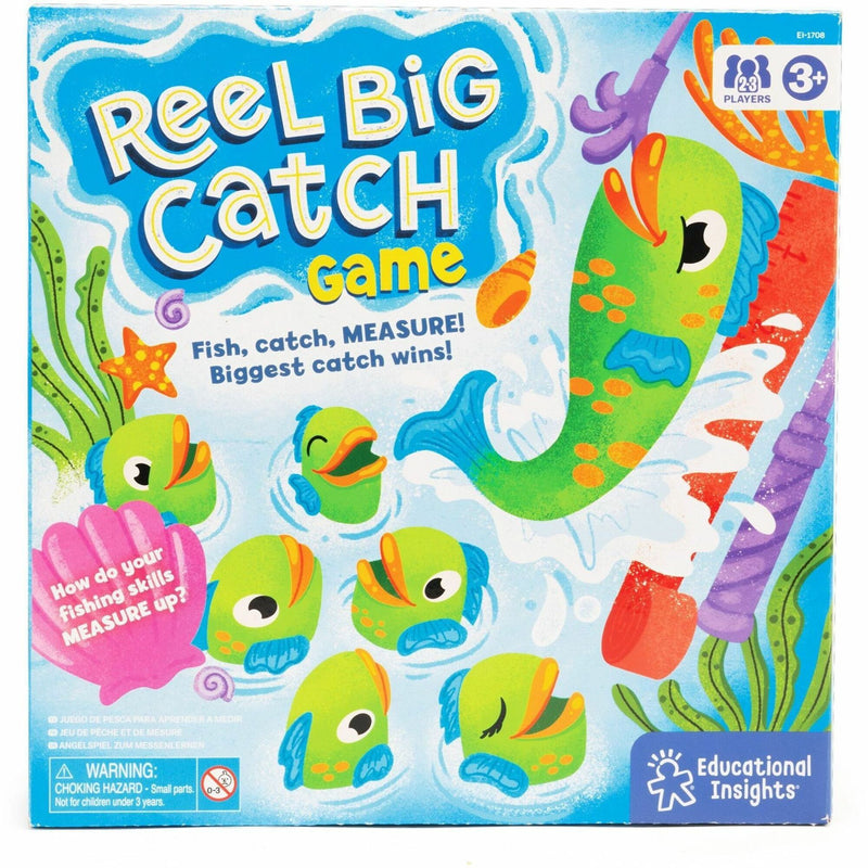 Learning Resources Reel Big Catch Game, Theme/Subject: Fun, Learning, Skill Learning: Measurement, Fishing, 3 Year & Up, Multi (LRN1708) Each