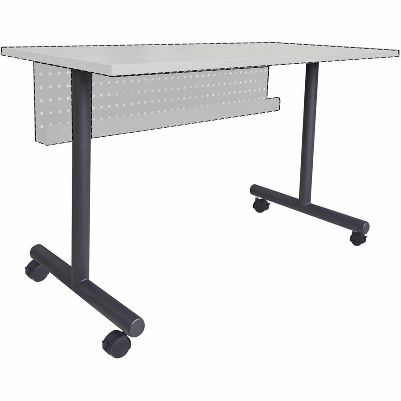 Lorell Invent Training Table Components, Black T-shaped Base, 2 Legs, 28.50" Height x 5" Width x 22" Depth, 2/Set (LLR60803) Set of 2