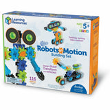 Learning Resources Gears! Robots in Motion, Theme/Subject: Learning, Fun, Skill Learning: Robot, STEM, Imagination, Car, Machines, Critical Thinking, 5 Year & Up, 116 Pieces, Multi (LRNLER9228) Each