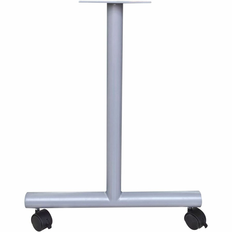 Lorell Invent Training Table Components, Silver T-shaped Base, 2 Legs, 28.50" Height x 5" Width x 22" Depth, 2/Set (LLR60802) Set of 2