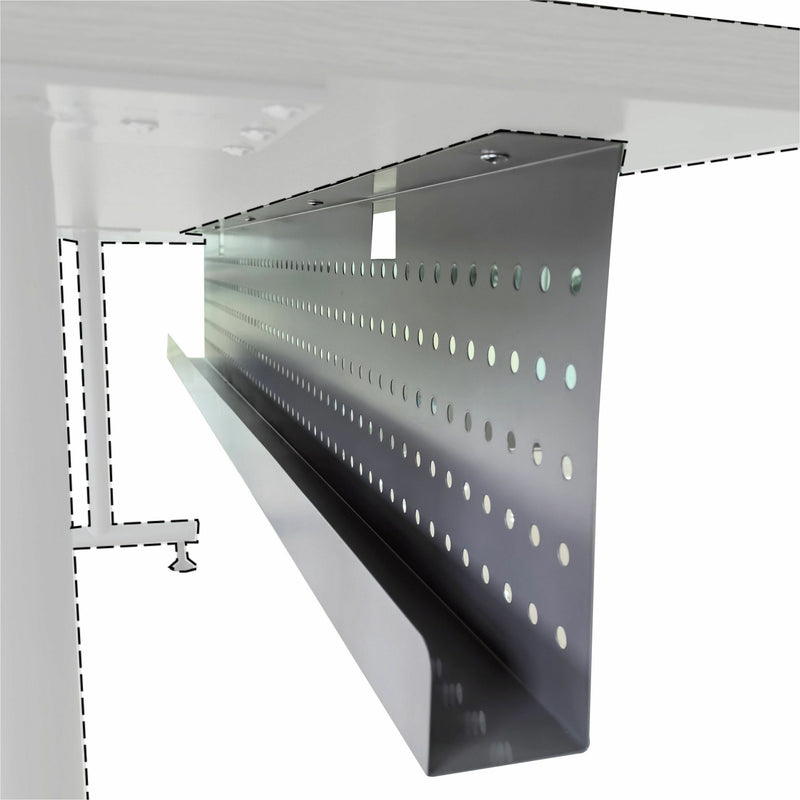 Lorell Invent Training Table Components, 54" Width x 3" Depth x 10" Height x 39.37 mil Thickness, Steel, Silver (LLR60812) Each