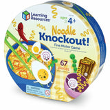 Learning Resources Noodle Knockout Fine Motor Game, Theme/Subject: Learning, Skill Learning: Fine Motor, Counting, Color, Color Recognition, 4 Year & Up, 67 Pieces, Multi (LRNLER5549) Each