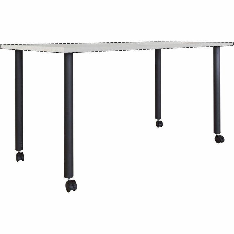 Lorell Invent Training Table Components, Black Post Leg Base, 4 Legs, 28.50" Height x 5.80" Width x 5.80" Depth, 4/Set (LLR60805) Set of 4