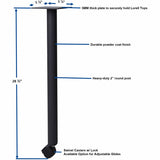 Lorell Invent Training Table Components, Black Post Leg Base, 4 Legs, 28.50" Height x 5.80" Width x 5.80" Depth, 4/Set (LLR60805) Set of 4