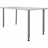 Lorell Invent Training Table Components, Silver Post Leg Base, 4 Legs, 28.50" Height x 5.80" Width x 5.80" Depth, 4/Set (LLR60804) Set of 4