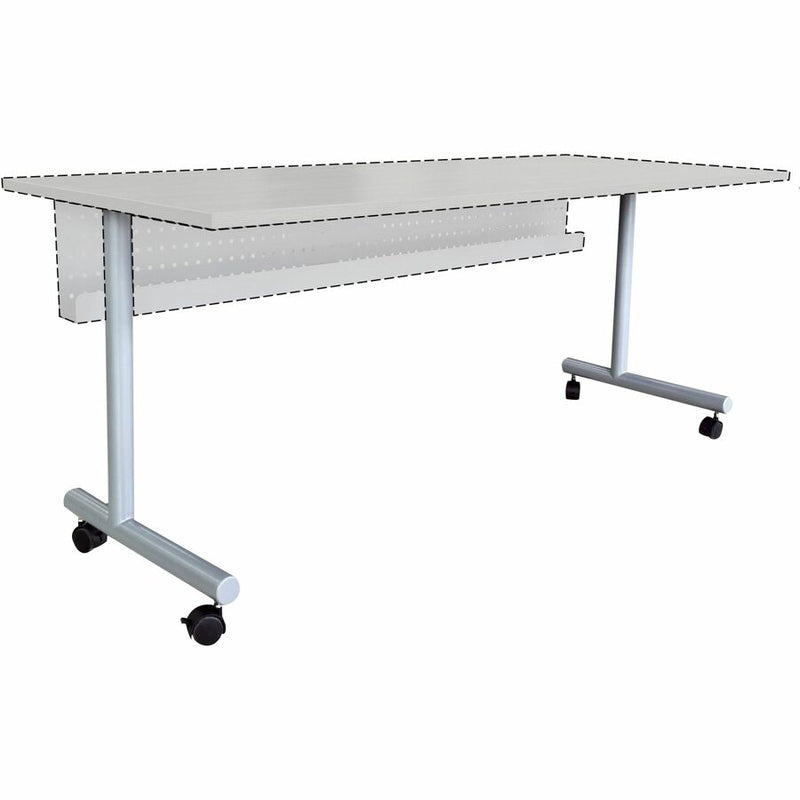 Lorell Invent Training Table Components, Silver C-leg Base, 2 Legs, 28.50" Height x 5" Width x 22" Depth, 2/Set (LLR60800) Set of 2