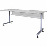 Lorell Invent Training Table Components, Silver C-leg Base, 2 Legs, 28.50" Height x 5" Width x 22" Depth, 2/Set (LLR60800) Set of 2