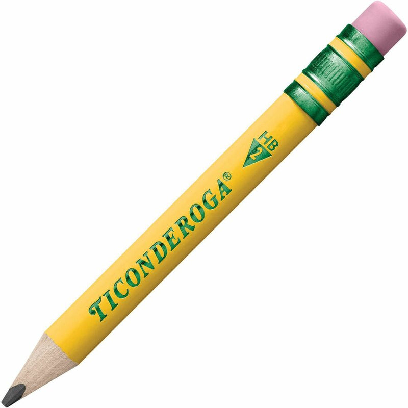 Ticonderoga My First Pencil w/Eraser, Graphite Lead, HB/#2, Broad Point, Yellow Barrel, 36/Pack (DIXX33136) Pack of 36