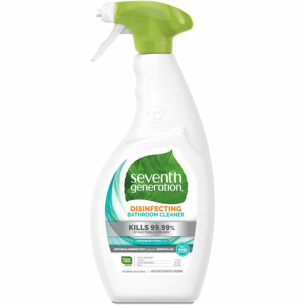 Seventh Generation Botanical Disinfecting Cleaner Spray, Lemongrass Citrus, 26oz Bottle, 8/ctn (SEV22811CT) Case of 8