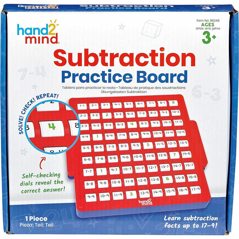 Learning Resources Subtraction Skills Practice Board, Skill Learning: Interactive Learning, Subtraction (LRN96248) Each