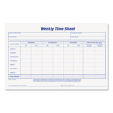 TOPS™ Weekly Time Sheets, One-Part (No Copies), 8.5 x 5.5, 50 Forms/Pad, 2 Pads/Pack (TOP30071) Pack of 2