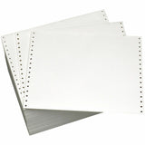 Domtar Continuous Forms, 11" x 14 7/8", 20 lb Basis Weight, 2700 Sheets, White, Green, 92 Brightness (DMR141107) Case of 2700
