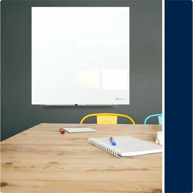 Quartet InvisaMount Magnetic Glass Board, 48" (4 ft) Width x 48" (4 ft) Height (QRTQ25F02IMW) Each