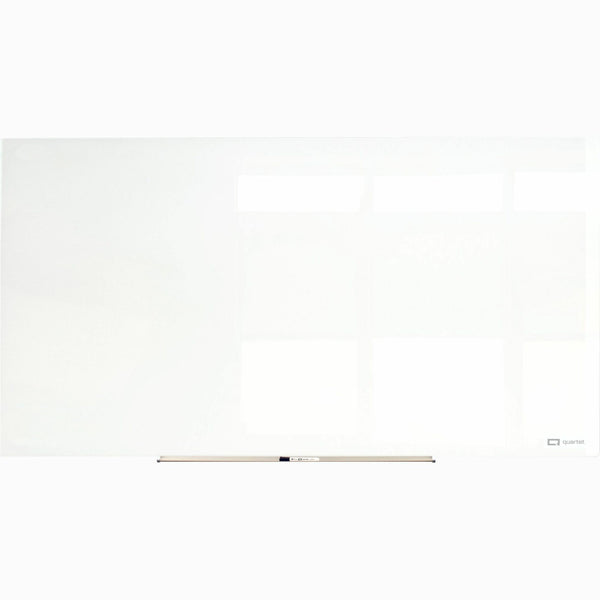 Quartet InvisaMount Magnetic Glass Board, 48" (4 ft) Width x 96" (8 ft) Height (QRTQ25F04IMW) Each