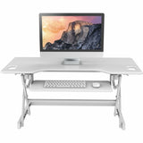 Rocelco Sit/Stand Desk Riser, 45 lb Load Capacity, 20" Height x 45.70" Width x 23.60" Depth (RCLRDADRW46) Each