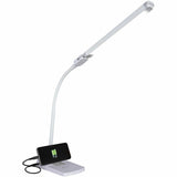 OttLite Swivel LED Desk Lamp with USB Charging and Stand (OTTCSN0800W) Each