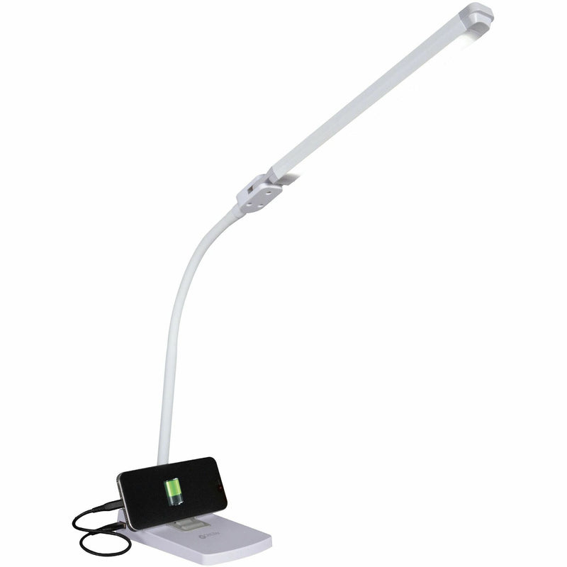 OttLite Swivel LED Desk Lamp with USB Charging and Stand (OTTCSN0800W) Each