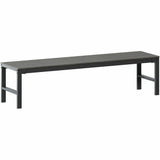 Lorell Faux Wood Outdoor Bench, 72" x 17.8" x 17.8", Gray (LLR42670) Each