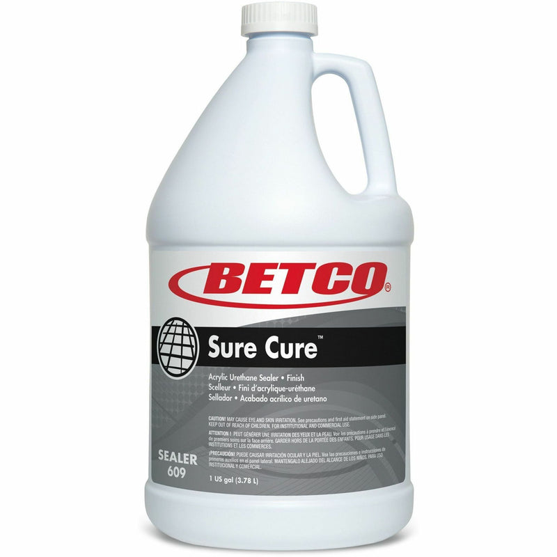 Betco Sure Cure Floor Sealer & Finish, Ready-To-Use, 128 fl oz (4 quart), Mild Scent, 4/Carton (BET6090400) Case of 4