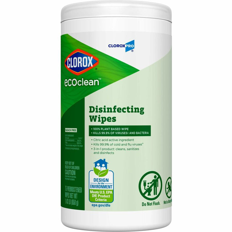 CloroxPro™ EcoClean Disinfecting Wipes, 75 Each (CLO60605) Each