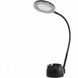 Victory Light 3-Diopter Magnifier Lamp, 15.8" Height, 3 W LED Bulb, USB Charging, Gooseneck, Adjustable Shade, Adjustable Brightness, Dimmable, Acrylic, Black (VLUVLH094UN) Each