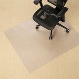 Deflecto SuperGrip Chairmat, Hard Floor, Carpet, Chair, 60" Length x 46" Width, Lip Size 25" Length x 12" Width, Vinyl, Clear (DEFCM23442FSPRC) Each