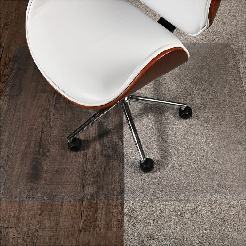 Deflecto SuperGrip Chairmat, Hard Floor, Carpet, Chair, 53" Length x 45" Width, Rectangular, Vinyl (DEFCM23242SPRC) Each