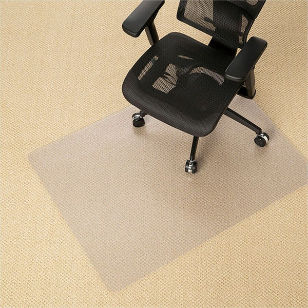 Deflecto SuperGrip Chairmat, Hard Floor, Carpet, Chair, 53" Length x 45" Width, Rectangular, Vinyl (DEFCM23242SPRC) Each