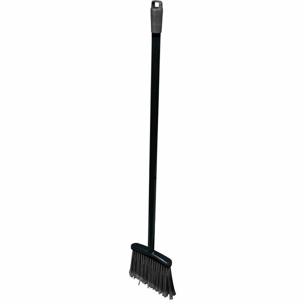 Genuine Joe Plastic Lobby Broom, 36" Handle Length, 36" Overall Length, Blue, Black (GJO02410) Each