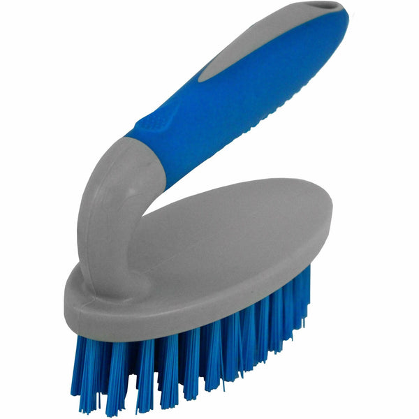 Genuine Joe Iron Handle Scrub Brush, Blue, Gray (GJO99688) Each