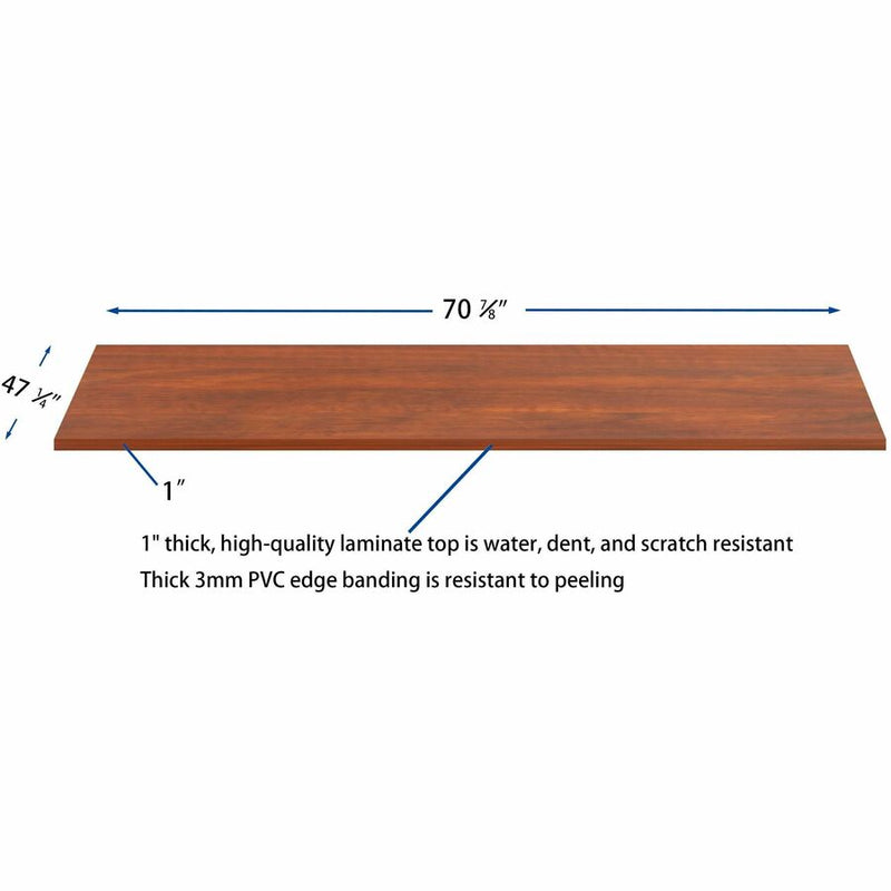 Lorell Essentials Modular Conference Tables, 70.8" x 47" x 1", Band Edge, Finish: Cherry (LLR16331) Each